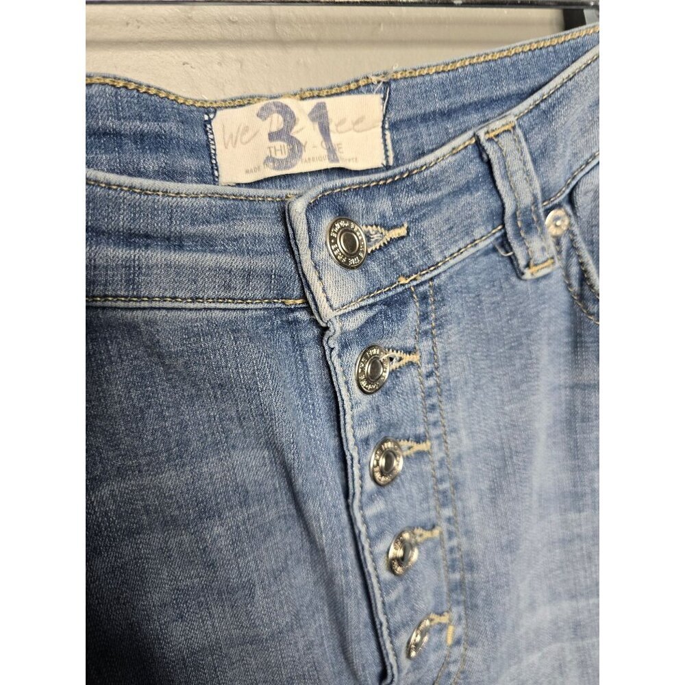 We The Free Irreplaceable Bell Bottom Button Fly Jeans Free People size 31 - Picture 5 of 13